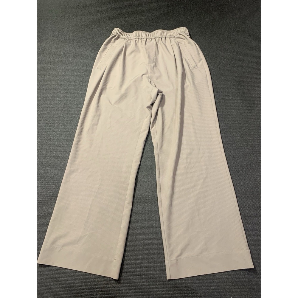 Varley Tacoma Straight Pleat‎ Pant 28 Lightweight Stretch Tan Size Large